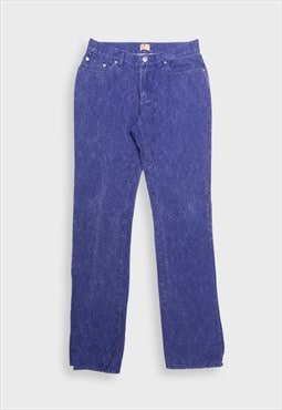 Fiorucci purple/blue textured jeans