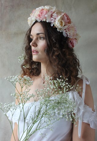 LARGE FLOWER HEADPIECE