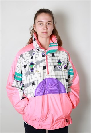 80S NEON SKI WINDBREAKER