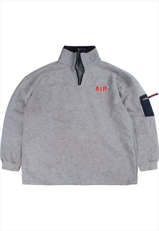 VINTAGE 90'S AIR SWEATSHIRT AIR QUARTER ZIP