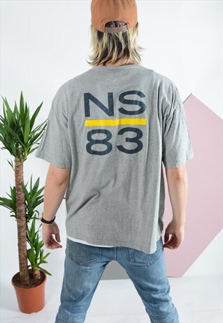 NAUTICA NAUTICA T-SHIRT WITH YELLOW STRIPE
