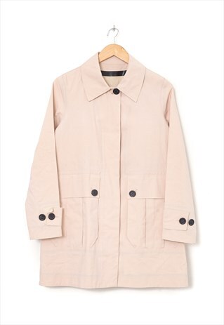 MONCLER MAC COAT JACKET SHELL PINK