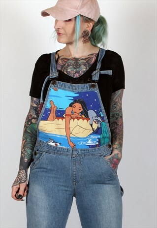 REWORKED DISNEY POCAHONTAS 90S DUNGAREES
