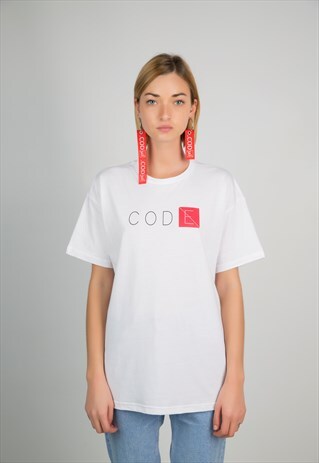 WITHOUT E LOGO WHITE T-SHIRT