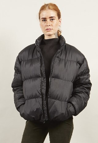 VINTAGE 90'S GAP BLACK PUFFER JACKET