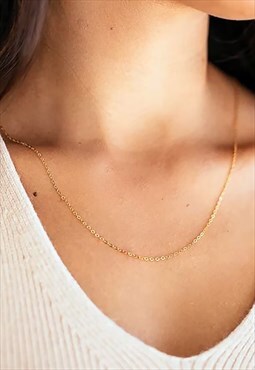 Women's 20" Essential Curb Necklace Chain - Rose Gold