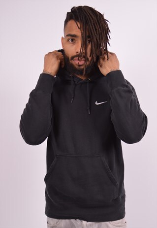 VINTAGE NIKE HOODIE JUMPER BLACK