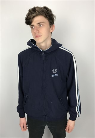 90S VINTAGE FRED PERRY HOODED TRACK JACKET