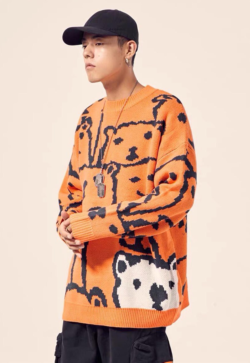 orange bear jumper