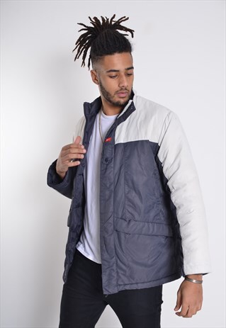 VINTAGE NIKE PADDED PUFFER COAT BLACK
