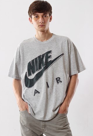 VINTAGE NIKE AIR TEE 90S GREY BIG LOGO