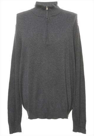 BEYOND RETRO VINTAGE MID WASH BLUE ST JOHN'S BAY JUMPER - XL