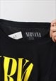 VINTAGE NIRVANA BLACK GRAPHIC T SHIRT