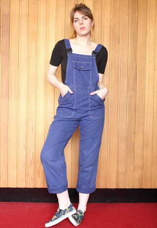 VINTAGE BLUE DENIM DUNGAREES