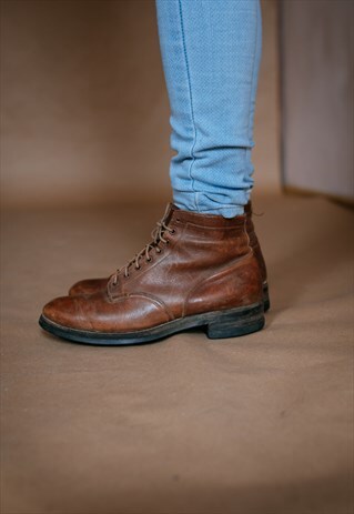 VINTAGE 50S SHORT LEATHER LACE UPS