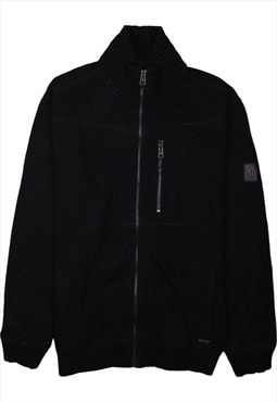 Vintage 90's Calvin Klein Sweatshirt Full Zip Up Black