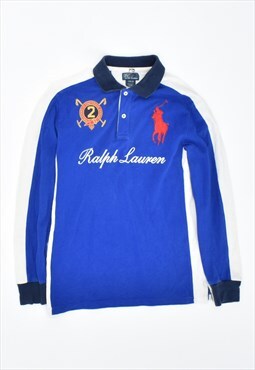 Vintage 90's Polo Ralph Lauren Rugby Polo Shirt Long Sleeve 