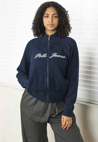 VINTAGE RALPH LAUREN ROLL NECK JACKET LOGO 90S XL 17.3