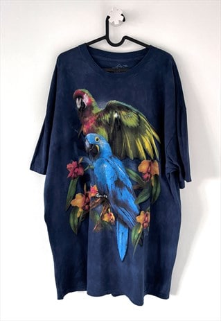 The mountain parrot 2009 blue tie dye T-shirt XXL