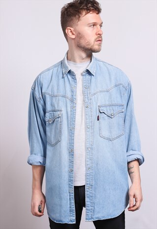 VINTAGE DENIM SHIRT 90S