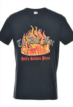 Vintage Black Co Dir For Printed T-shirt - S