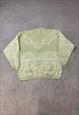 VINTAGE KNITTED JUMPER ABSTRACT PATTERNED KNIT SWEATER