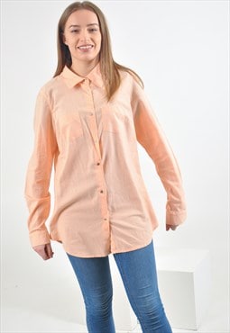 Vintage long sleeve light orange shirt