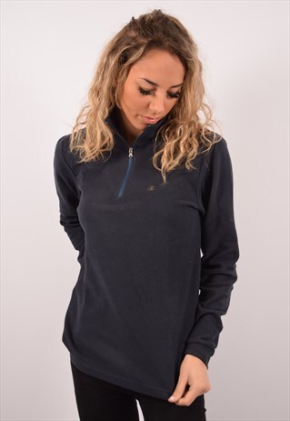 VINTAGE CHAMPION FLEECE JUMPER NAVY BLUE