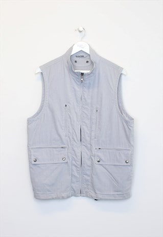 Vintage Unbranded vest in blue and white. Best fits L