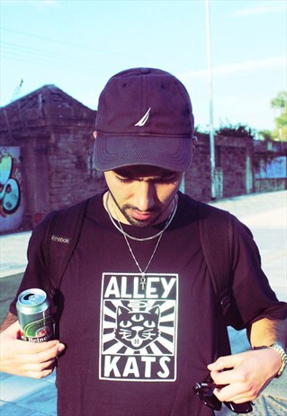 BLACK ACID KATS GRAPHIC T-SHIRT