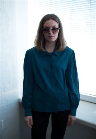 VINTAGE 80'S BLUE SHIRT