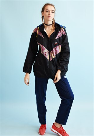 80'S RETRO ATHLEISURE WINDBREAKER SHELL JACKET