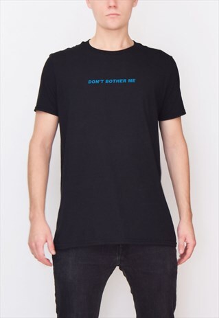 BLACK DON'T BOTHER ME (BLUE) T-SHIRT
