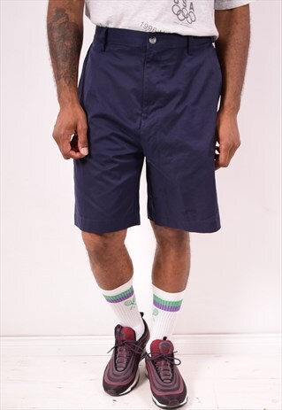ADIDAS MENS VINTAGE SHORTS W36 BLUE 90S