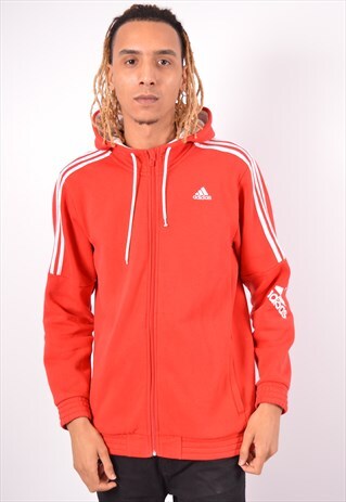 VINTAGE ADIDAS HOODIE SWEATER RED