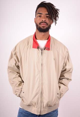 POLO RALPH LAUREN MENS VINTAGE REVERSIBLE JACKET XL BEIGE 90