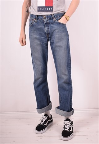 LEVI'S 516 MENS VINTAGE JEANS W32 L32 BLUE 90S