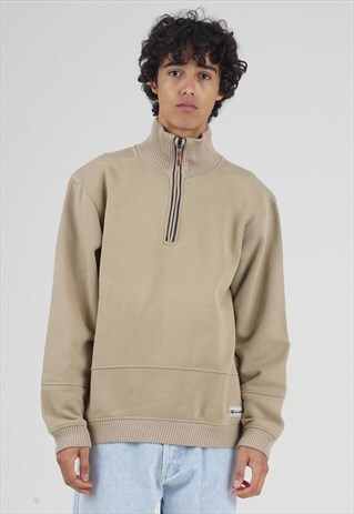 three quarter zip sweater
