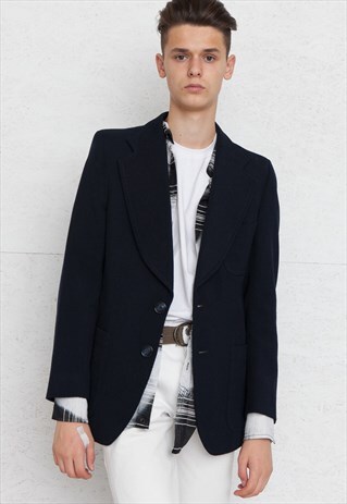 VINTAGE NAVY BLAZER JACKET