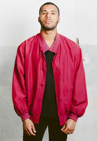 VINTAGE SILK BOMBER JACKET