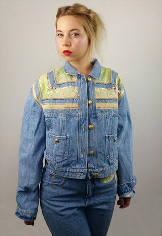 ROCCOBAROCCO VINTAGE DENIM SUIT / JACKET AND MOM JEANS