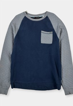 Vintage Calvin Klein Sweatshirt Full Zip Logo Grey