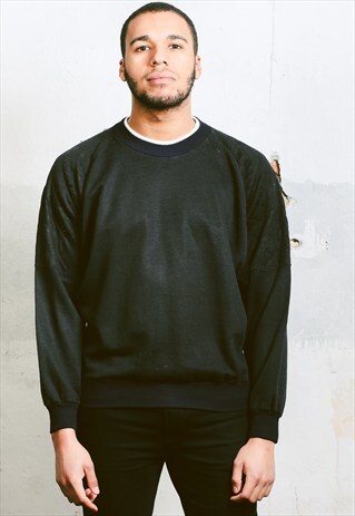 VINTAGE 90S BLACK SWEATSHIRT