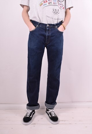 DOLCE & GABBANA MENS VINTAGE JEANS W38 L34 BLUE 90'S