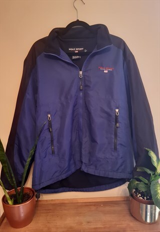 VINTAGE RALPH LAUREN POLO SPORT FLEECE LINED JACKET