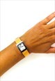 CHRISTIAN DIOR WATCH MALICE MONOGRAM ORANGE SILVER VINTAGE
