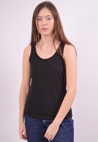 VINTAGE CONVERSE VEST TOP BLACK