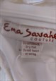 EMA SAVAHL COUTURE HANDPAINTED V NECK DRESS