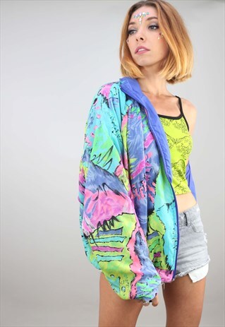 VINTAGE OVERSIZED ADIDAS WINDBREAKER FESTIVAL SHELL JACKET