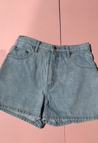 VINTAGE HIGH WAIST RIDERS DENIM SHORTS 30"